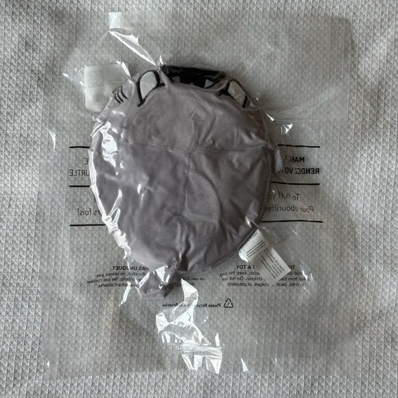 New TeeTurtle Reversible Happy Pink and Mad Gray Rainbow Soft Plush Toy - Picture 4 of 6